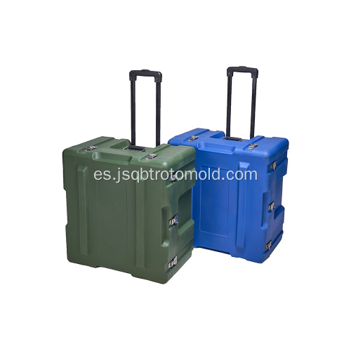 Caja de equipo rodante apilable rotomoldeada